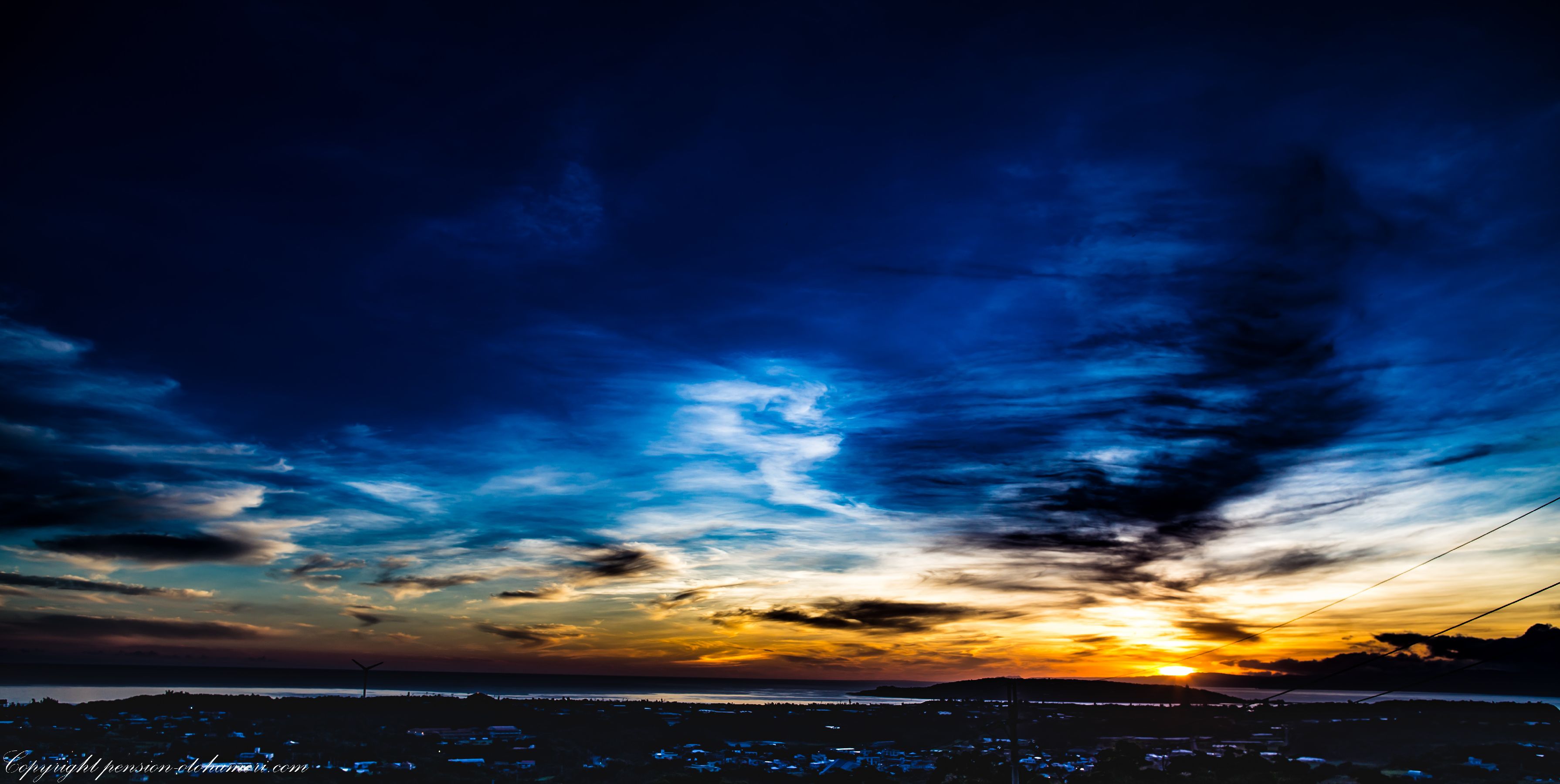 手作りミニ展望台より 朝日